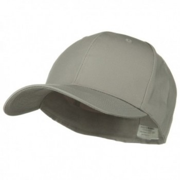 Extra Size Fitted Cotton Blend Cap - Light Grey (For Big Head) - CD1173OXJ15