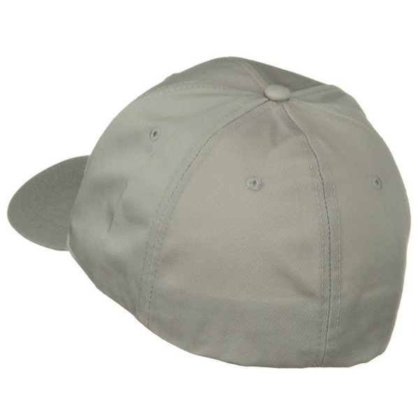 Extra Size Fitted Cotton Blend Cap - Light Grey (For Big Head ...