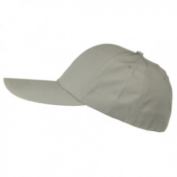 Extra Size Fitted Cotton Blend Cap - Light Grey (For Big Head ...