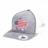 Red Dirt Hat Co. Men's Heather Grey USA Buffalo with Piping Cap - CT187CZHHMK
