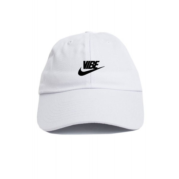 Just Vibe Swoosh White w/ Black Dad Hat - CD12O133QVX