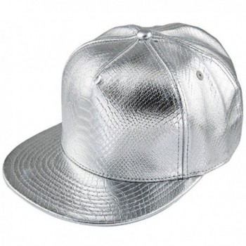 GreatJoy Adjustable Metallic Baseball Snapback Cap Hip-Hop Hats Funky Dance Club Costume - Gold-dollar-4 - CK182Y0S5QI