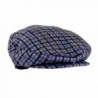 Wool Plaid Lined Ivy Touring Cap w/ Snap Brim- Retro Driving Hat- One Size - CY11Q95KIK9