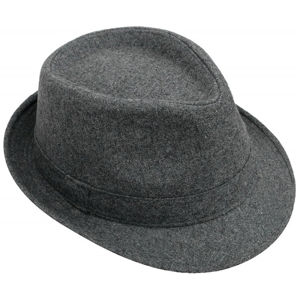 Men / Women's Classic Short Brim Manhattan Fedora Hat - C.grey - C11872GT93T