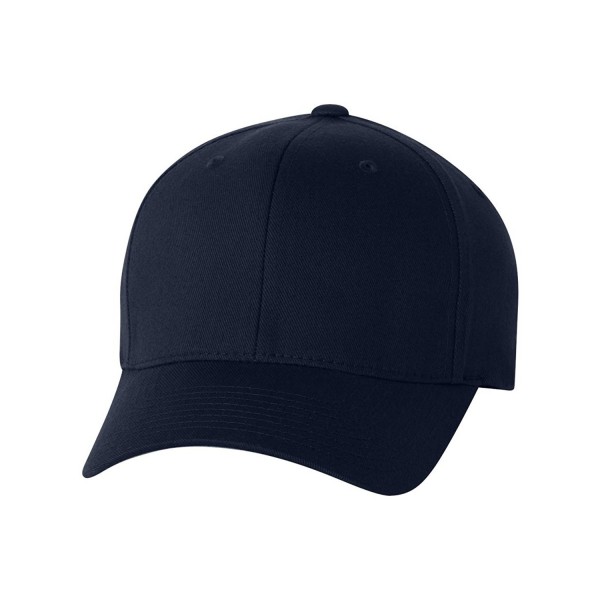 Flexfit Yupoong Wooly 6-Panel Twill Structured Cap - Dark Navy - CY11J95HNK9