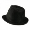 Solid Fur Fedora Black OSFM