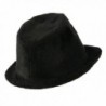 Solid Fur Fedora Black OSFM in Men's Fedoras