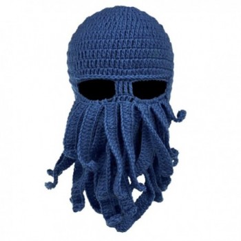 VBIGER Beard Hat Beanie Hat Knit Hat Winter Warm Octopus Hat Windproof Funny For Men & Women - Blue - CS124RJEBUB