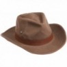 Dorfman Pacific Men's Twill Outback Hat - Bark - CC113OTN4W7