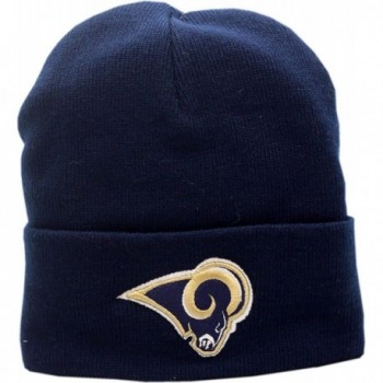 Los Angeles Rams Knit Hat Cuffed 2-Tone Logo Block - CN188LO5N59