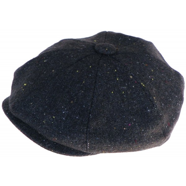 Broner Wool Confetti Tweed Gatsby Cap Apple Jack 8/4 Newsboy Hat - Stone - CE12NZPFD0L