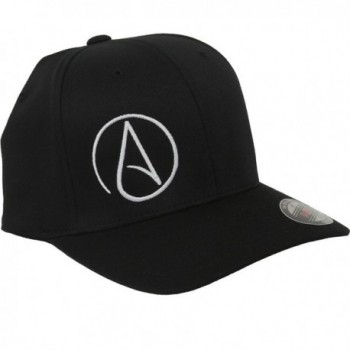 Atheist Offset Symbol Baseball Flexfit Black