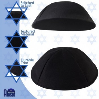 Black Terylene Kippah Polyester Yarmulke in Men's Skullies & Beanies