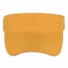 Visors Hat Unisex Solid Sports Tennis Sun Visor Adjustable Velcro Hats By PZLE - Yellow - C317YDKT8R8