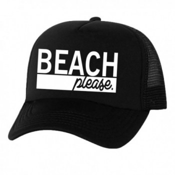 Beach Please Truckers Mesh snapback hat - Black - CE11N8G81FB