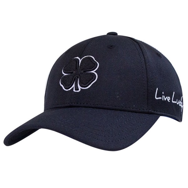 Black Clover Mens Premium Clover 2 Black/White/Black Large/X-Large Fitted Hat - 610563147861 - C411ES3PS81