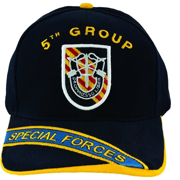 5th Special Forces Group Flash with SF Unit Crest Hat with Embroidered Bill - CJ11WV03CW7