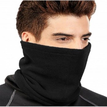 Peach Couture Thick Knit One Hole Facemask Balaclava Snowboarding Biker Mask - Black - CF125J1SFAR