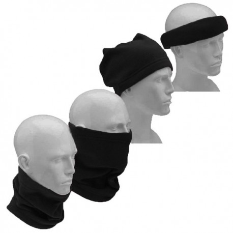 Thick Knit One Hole Facemask Balaclava Snowboarding Biker Mask - Black ...