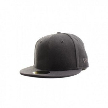New Era Plain Tonal 59Fifty Fitted Hat (Graphite) Men's Blank Cap - CR1222JQHMX