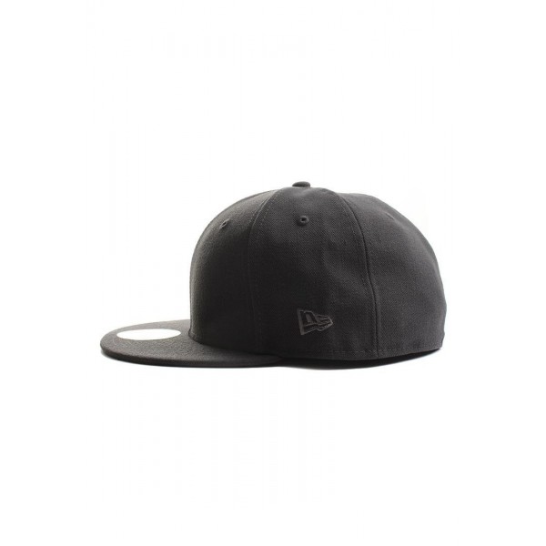 Plain Tonal 59Fifty Fitted Hat (Graphite) Men's Blank Cap - CR1222JQHMX
