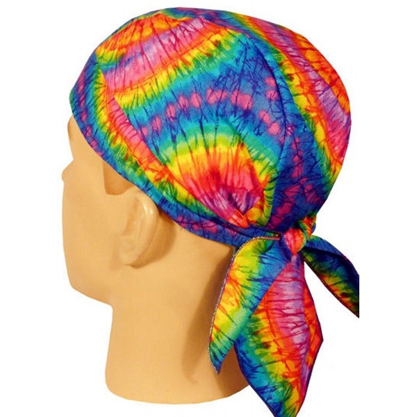 Skull Cap Biker Caps Headwraps Doo Rags - Tie Dye - CH12ELHO3CP