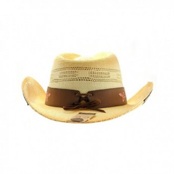 NYFASHION101 2 Toned Cowboy Cowgirl Elegant in Men's Cowboy Hats