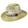 Dorfman Pacific Golf- Rush Straw Safari Hat with Golf Band - Natural - CC11KKTWXNF