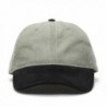 Brushed Denim with Suede Visor Adjustable Baseball Cap - Black/Khaki - C9126GH69OX