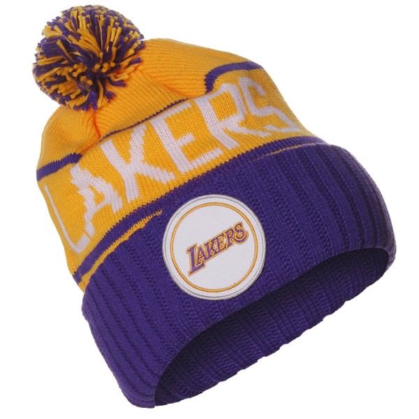 mitchell and ness lakers beanie