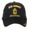 Artisan Owl Officially Licensed US Army Retired Baseball Cap - Multiple Ranks Available! - Master Sergeant - CN1885SNLNY