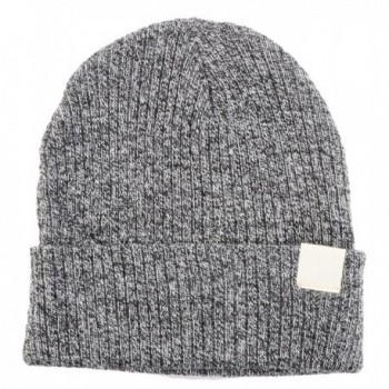 BYOS Unisex Winter Fall Urban Ribbed Beanie Fisherman Knit Skull Ski Hat - Lt.gray - CW12N8NESYT