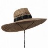 Designed Band Wide Brim Straw