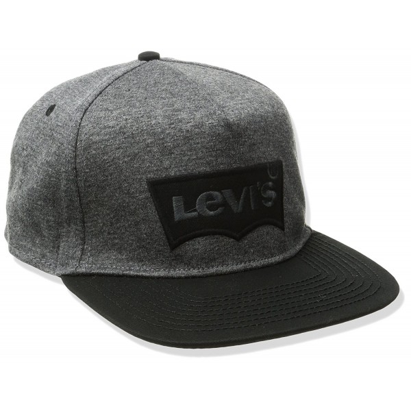 Levi's Men's Jersey Flat Brim Hat - Black - CW12HL7P1NR