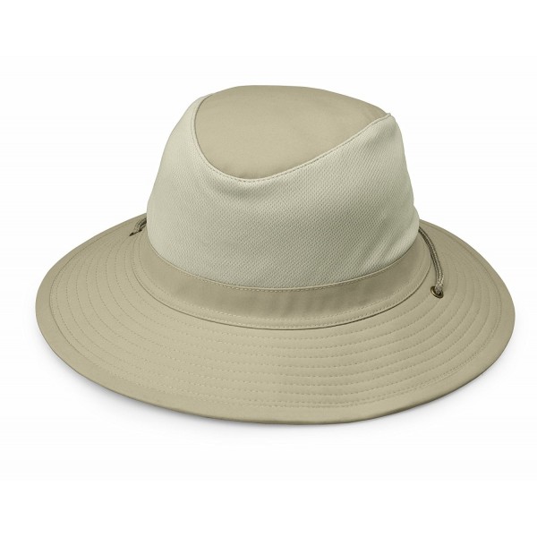 wallaroo Men's Jackson Sun Hat - UPF 50+ - Internal Adjustable Drawstring - Camel - CV129JXC6I9