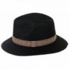 DRY77 Straw Large Fedora Black