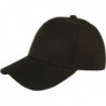 Jh Sports Plain Adjustable Velcro Baseball Cap - Black - C611H15OJ5L