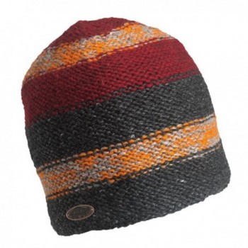 Turtle Fur Men's Nepal Jackson- Artisan Hand Knit Wool Beanie - Charcoal - CL11K5POV1V