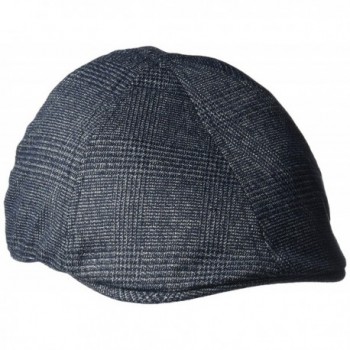 Van Heusen Men's Plaid IVY Flat Cap- 6 Panel Design- Lightweight- Navy Plaid- L/XL - CX184T4NGNR