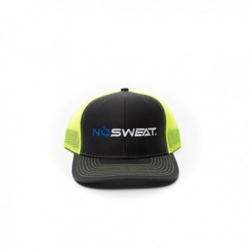 No Sweat NoSweat Baseball Caps - Charcoal/ Neon Yellow - CC185483KZY