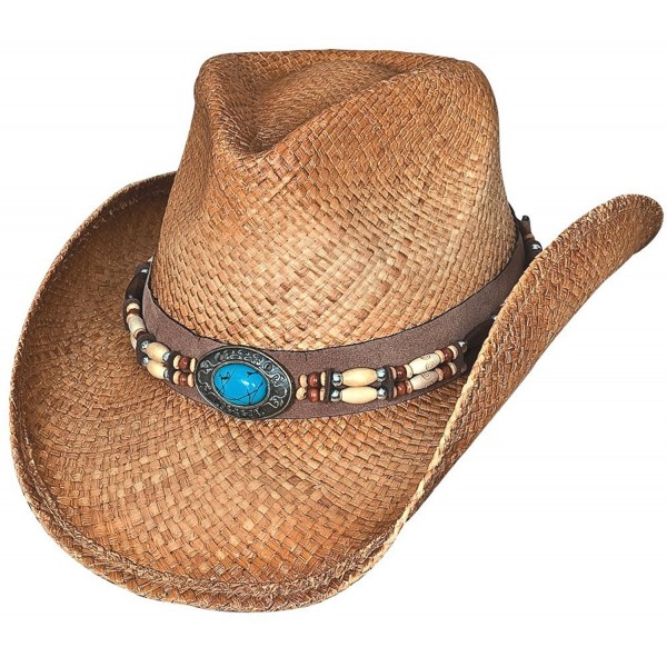 Montecarlo Bullhide Hats Forbidden Treasure Western Raffia Straw Cowboy Hat - CB11KW59AO1