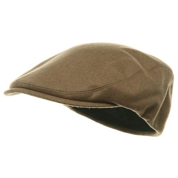 MG Men's Wool Ivy Newsboy Cap Hat - Camel - C611OHTQNIP