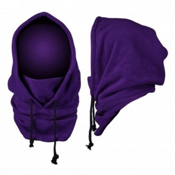 JIERKU Skiing Face Masks Neck Warmers for Skiing Trapper Hats for Men Outdoors - Purple - CN12O1D758B