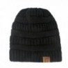 Gelante Mens Womens Winter Cable Knit Slouchy Beanie Skully Cap Hat - Black - CZ1875LZMZG