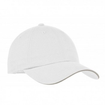 Port Authority Men's Reflective Sandwich Bill Cap - White/ Reflective - CU11NGRFW4Z