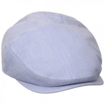 Henschel Men's New Shape Pinstripe Ivy Hat - Gray/Blue - CE11DNVU3AL