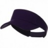 Comfy Cotton Pique Knit Sun Visor - Purple - CL1190QLEO3
