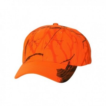 Joe's USA - Realtree- Mossy Oak Camouflage Caps in 18 Hat Colors - Blaze Realtree Ap - CS12COUCPF3