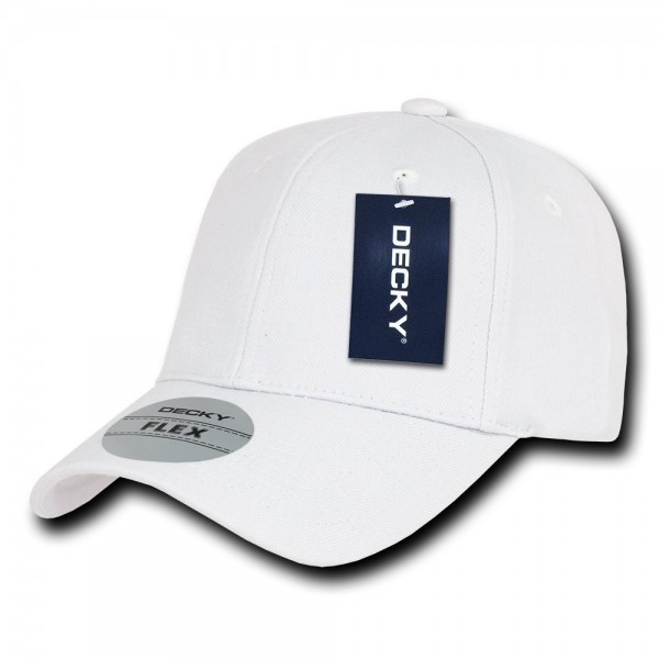 Fitall Flex Baseball Cap - White - C21199QDB9P