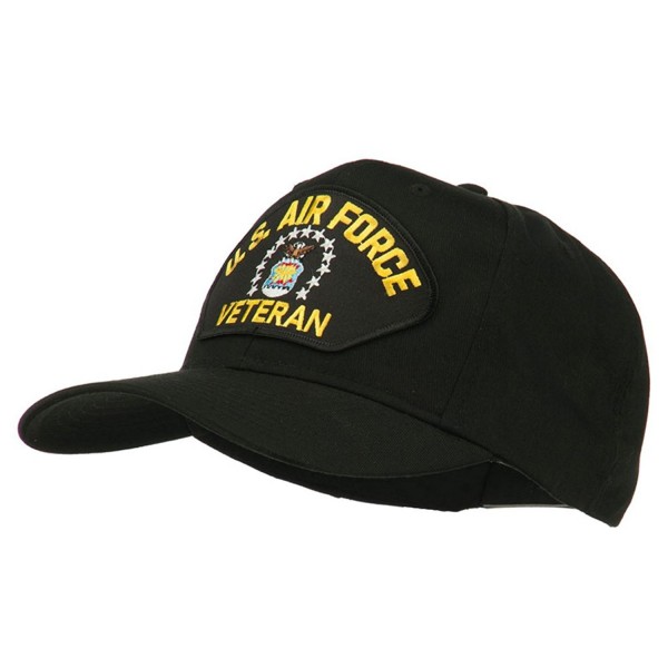 US Air Force Veteran Military Patch Cap - Black - CX11QLMLCGT